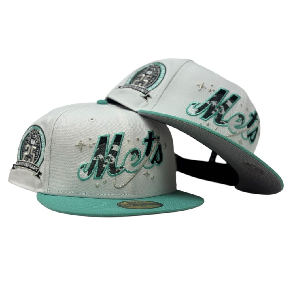 New Era New York Mets fitted hat white colorway - New Era Drops Clean Mets Fitted Celebrating 25 Years Since the Subway Series