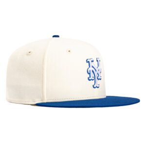 New Era New York Mets fitted hat White, Royal colorway - New Era Drops Classic Mets Fitted in Timeless White and Royal