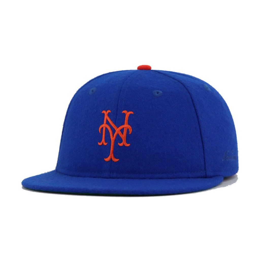 New Era New York Mets fitted hat black, blue, orange, royal colorway - New Era Drops Fear of God Mets Fitted in Light Royal Blue