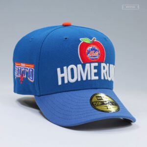 New Era New York Mets fitted hat red colorway - New Era Drops Vintage Weathered Mets Fitted Honoring Juan Soto’s Home Run Apple