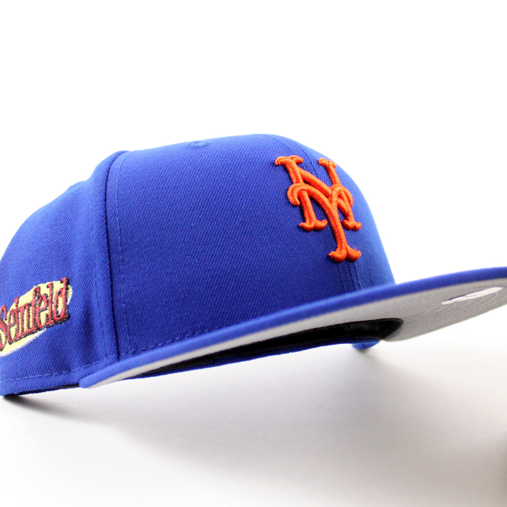 New Era New York Mets fitted hat Royal Blue Gray Under Brim colorway - New Era Drops Clean Mets Seinfeld Fitted for the Culture