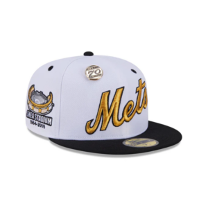 New Era New York Mets fitted hat - New Era Celebrates 59FIFTY Day with Clean Mets Shea Stadium Fitted