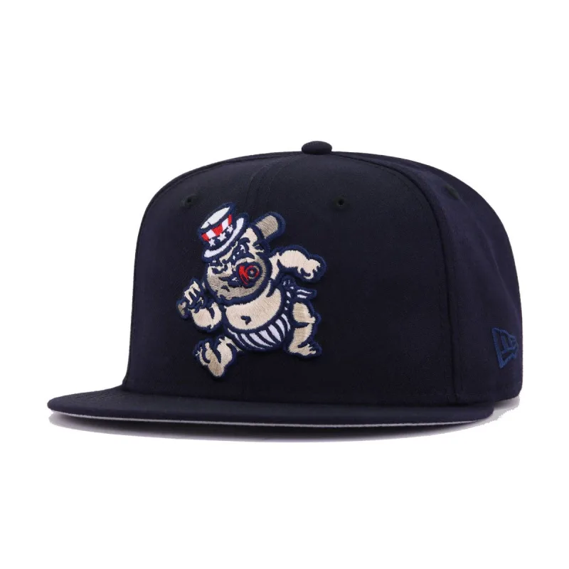 New Era New York Yankees fitted hat navy, grey, red, cream colorway - New Era Scranton Wilkes Barre Rail Riders Baby Bombers Fitted Celebrates Yankees Heritage