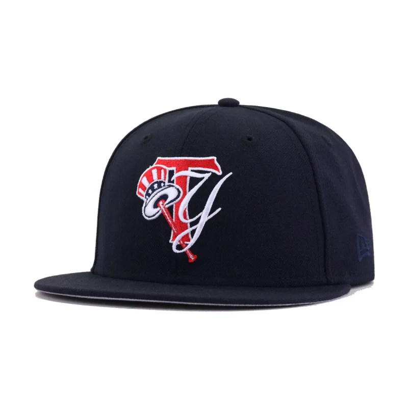 New Era New York Yankees fitted hat navy, red colorway - Yankees Tampa Navy Fitted Brings Classic Pinstripe Energy