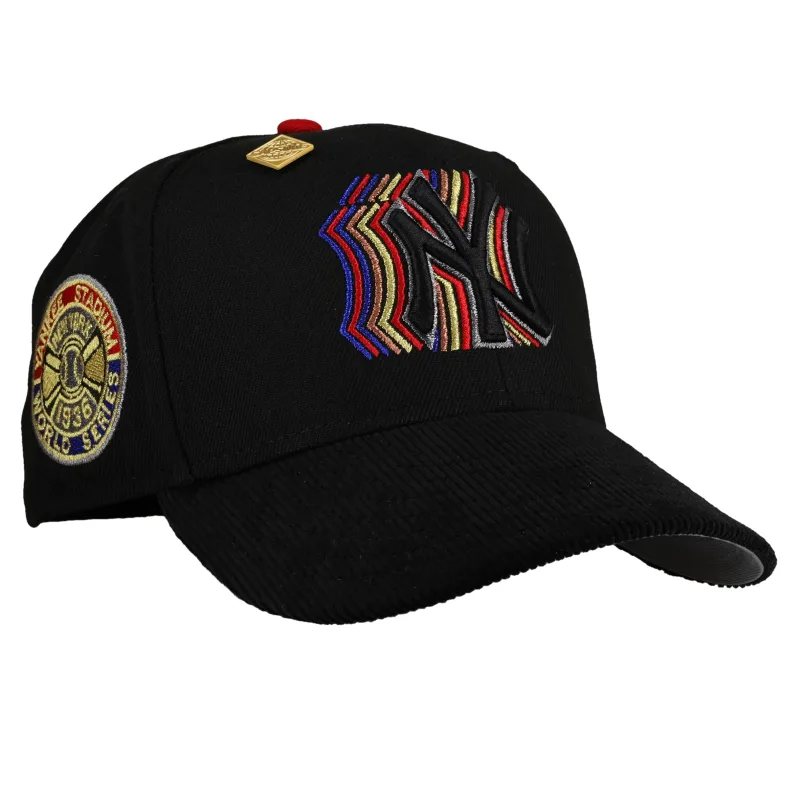 New Era New York Yankees fitted hat black, grey colorway - 1936 World Series Fitted: New Era’s Trippy Corduroy Yankees Championship Hat