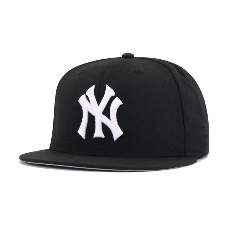 New Era New York Yankees fitted hat black, grey, silver colorway - 1977 All-Star Fitted: New Era’s Yankees IRON APPLE Commemorates Yankee Stadium’s Midsummer Classic