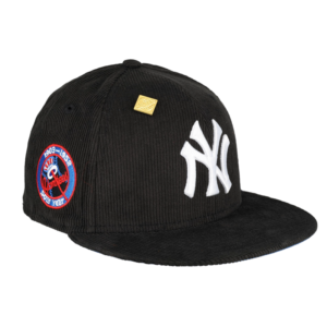 New Era New York Yankees fitted hat black, blue colorway - Yankees Black Friday Corduroy Fitted Celebrates 50th Season in Style