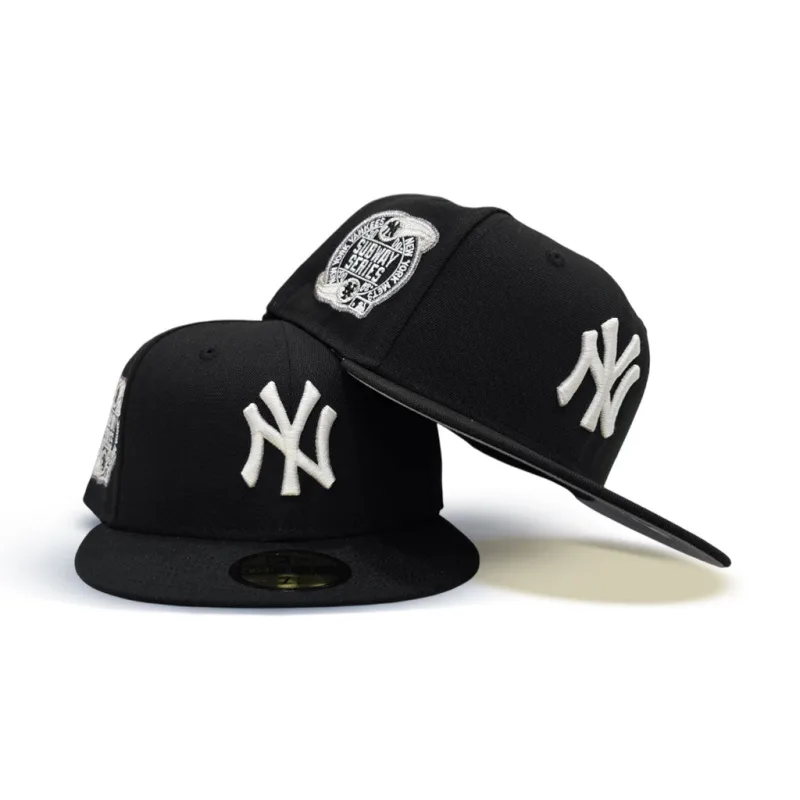 New Era New York Yankees fitted hat black, gray colorway - Yankees Drop Fire Fitted with 2000 Subway Series Patch
