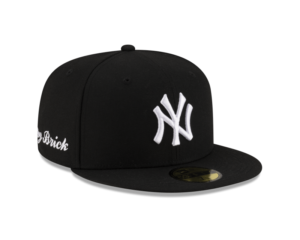 New Era New York Yankees fitted hat black, gray, red colorway - Yankees Fitted Gets the “Brick By Brick” Treatment in Clean Black and Gray