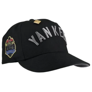 New Era New York Yankees fitted hat black, grey colorway - New Era Yankees Fitted Celebrates 1927 Championship with Sleek Black Metallic Design