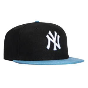 New Era New York Yankees fitted hat Black, Indigo, White colorway - Yankees Fitted Gets Clean Black and Indigo Treatment
