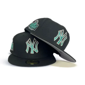 New Era New York Yankees fitted hat black, gray, green colorway - 2024 World Series Fitted: New Era’s Yankees Championship Run Tribute with Mint Green Accents