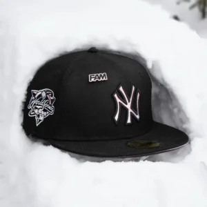 New Era New York Yankees fitted hat black, pink colorway - Yankees 2000 World Series Fitted Gets Pink UV Treatment