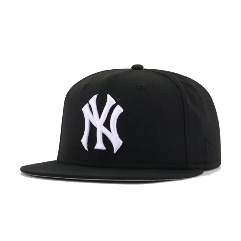 New Era New York Yankees fitted hat black, blue, orange colorway - Yankees Drop Clean Black Fitted with Subway Series Patch