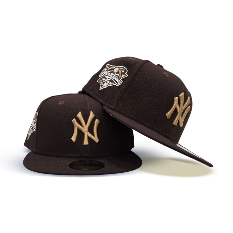 New Era New York Yankees fitted hat gray, brown colorway - Subway Series Fitted: New Era Drops Brown Yankees 2000 World Series Championship Hat