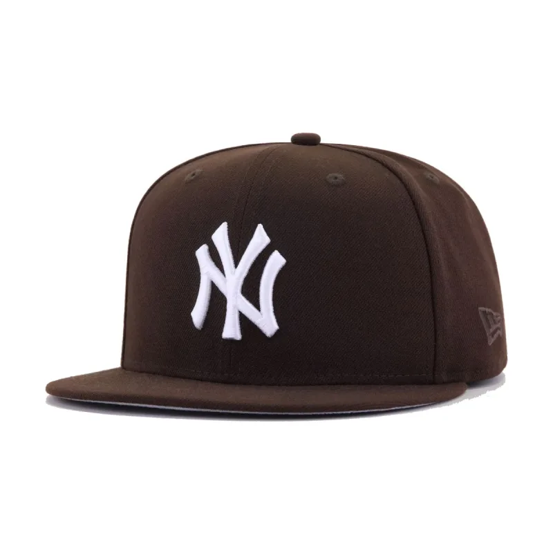 New Era New York Yankees fitted hat brown colorway - New Era Yankees Fitted Gets Burnt Wood Colorway Treatment