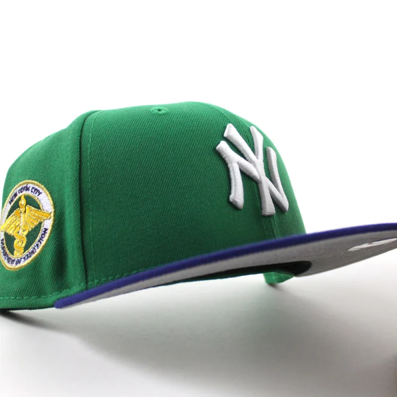 New Era New York Yankees fitted hat Green Blue Gray Under Brim colorway - Yankees Department of Sanitation Fitted Brings NYC Worker Vibes