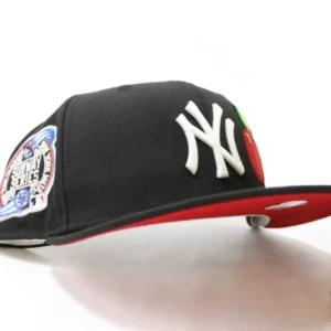 New Era New York Yankees fitted hat GITD Black Red Under Brim colorway - Yankees Fans Get a Glow-Up with This GITD Fitted from New Era