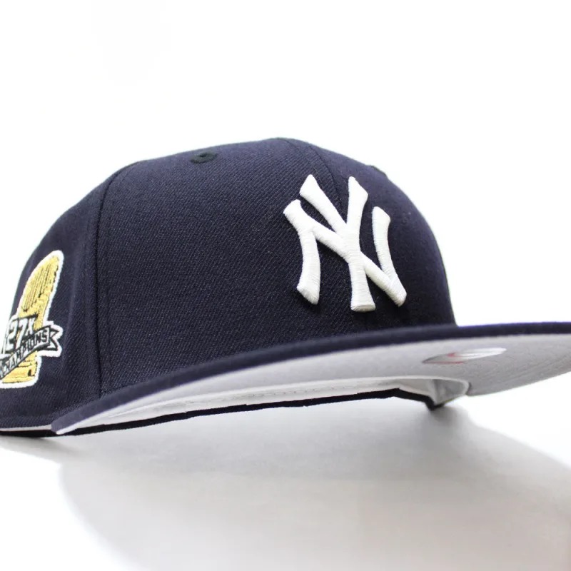 New Era New York Yankees fitted hat Glow in The Dark Navy Gray Under Brim colorway - Yankees Drop Championship-Themed Fitted with Glow in the Dark Twist