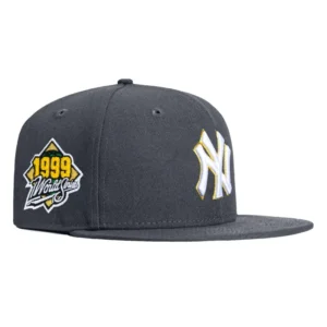 New Era New York Yankees fitted hat Graphite colorway - Dynasty Fitted: New Era’s Swarm Pack Yankees 1999 World Series Championship Hat
