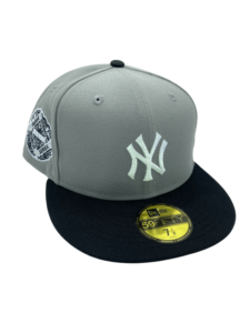 New Era New York Yankees fitted hat Men's colorway - Yankees Drop Clean Gray Fitted with Custom Side Patch