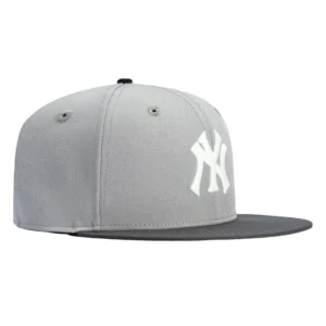 New Era New York Yankees fitted hat Grey, Graphite colorway - New Era Drops Clean Yankees Fitted in Sleek Grey Colorway