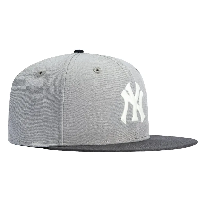 New Era New York Yankees fitted hat Grey, Graphite colorway - New Era Drops Clean Yankees Fitted in Sleek Grey Colorway