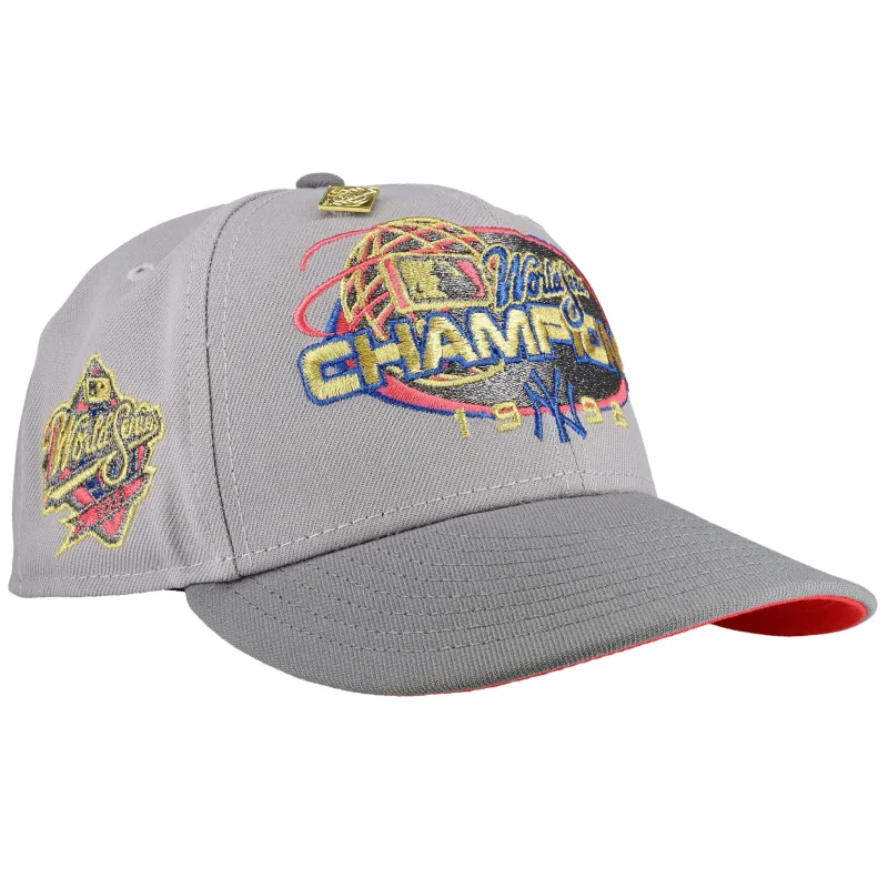 New Era New York Yankees fitted hat grey, pink colorway - Dynasty Fitted: New Era’s 1998 Yankees World Series Grey Two Tone Celebrates Baseball’s Greatest Season