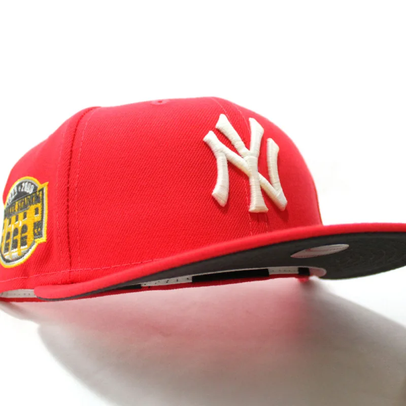 New Era New York Yankees fitted hat Lava Glow in the Dark Cement Gray Under Brim colorway - Yankees Drop Fire Glow-in-the-Dark Fitted at Yankee Stadium