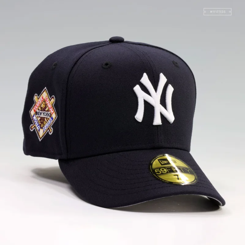 New Era New York Yankees fitted hat navy, midnight navy colorway - 1941 World Series Fitted: New Era Honors Yankees Championship with Midnight Navy 59FIFTY