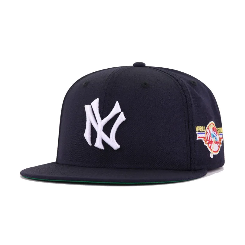 New Era New York Yankees fitted hat navy, red, blue, green, gold colorway - 1947 World Series Fitted: New Era Drops Yankees Championship Tribute with Cooperstown Green Bottom