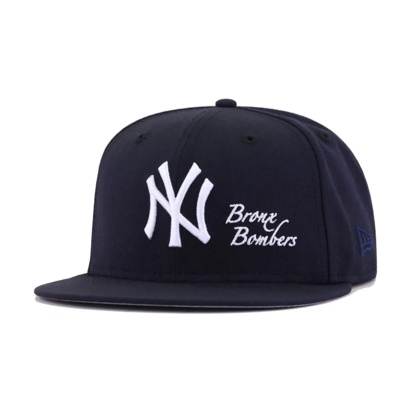 New Era New York Yankees fitted hat navy colorway - New Era Yankees Navy BRONX BOMBERS Fitted Brings Classic Vibes