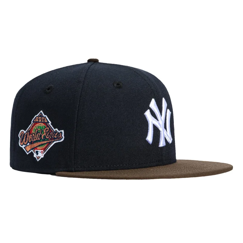 New Era New York Yankees fitted hat Navy, Brown colorway - 1996 World Series Fitted: New Era Drops Yankees Championship Tribute in Navy/Brown