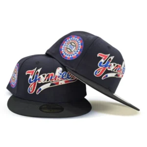 New Era New York Yankees fitted hat navy, gray, blue colorway - 1942 All-Star Fitted: New Era Yankees Navy Camo Commemorates Wartime Baseball History