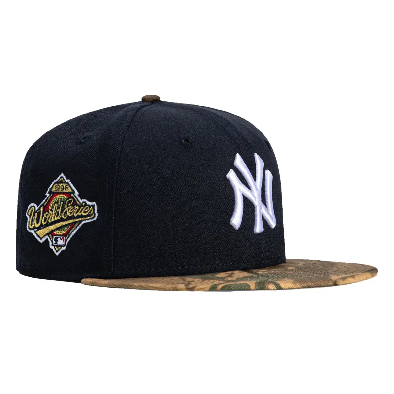 New Era New York Yankees fitted hat Navy, Camo colorway - New Era Drops Clean Yankees Fitted with 1996 World Series Patch