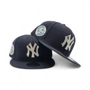New Era New York Yankees fitted hat navy, gray, blue, silver colorway - 1949 World Series Fitted: New Era Drops Crystal Diamond Yankees Championship Tribute