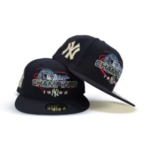 New Era New York Yankees fitted hat navy, gray, blue colorway - 1998 Yankees Dynasty Fitted: New Era Honors Baseball’s Most Dominant Season