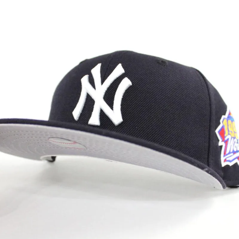 New Era New York Yankees fitted hat Navy Gray Under Brim colorway - Dynasty Perfection Fitted: New Era’s Yankees 1999 World Series Championship Crown