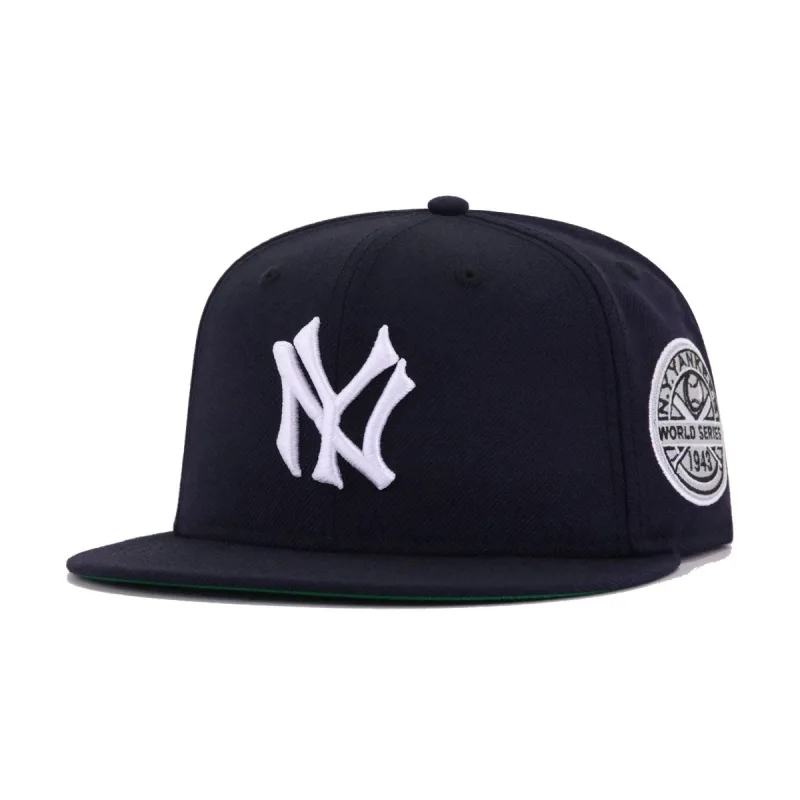 New Era New York Yankees fitted hat navy, green, silver colorway - 1943 World Series Fitted: New Era Honors Yankees Wartime Championship