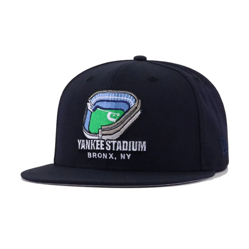 New Era New York Yankees fitted hat navy, green colorway - New Era Yankees Fitted Honors Old Yankee Stadium with Navy Colorway