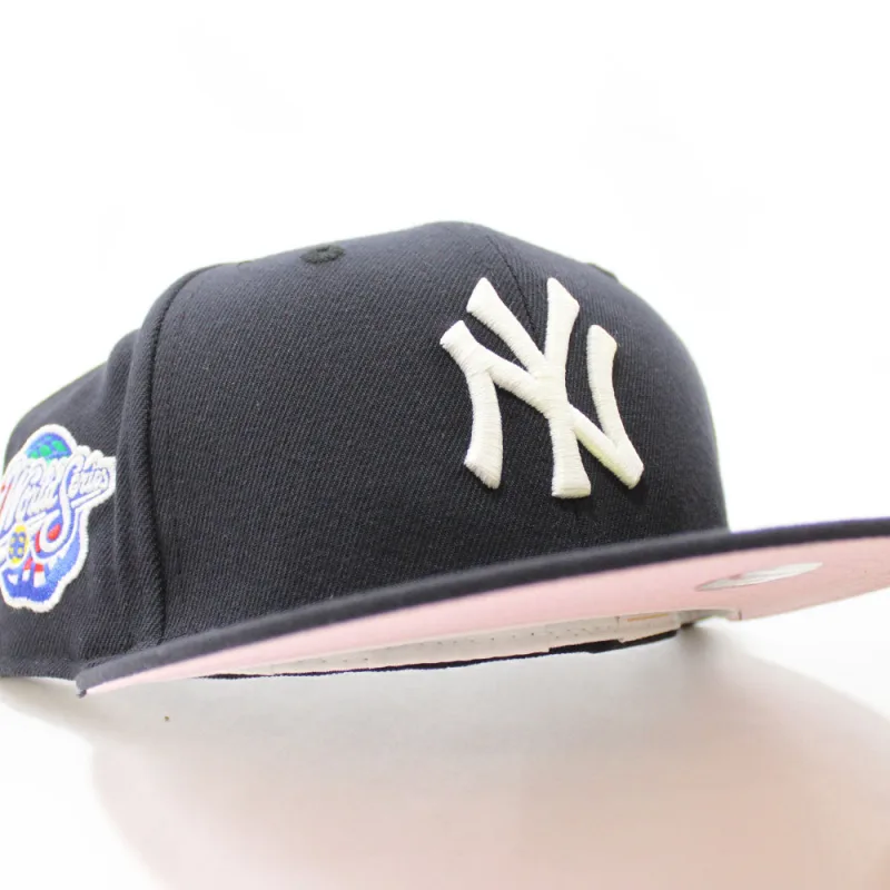 New Era New York Yankees fitted hat Navy Pink Under Brim colorway - Dynasty Fitted: New Era’s 1998 Yankees World Series Championship Hat Celebrates Historic Sweep