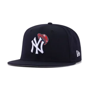 New Era New York Yankees fitted hat navy, red, blue colorway - Yankees Fitted Gets the Pseudo Droste Treatment in Clean Navy Colorway