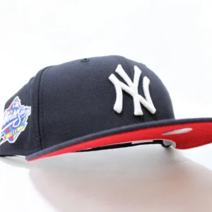 New Era New York Yankees fitted hat Small Logo Navy RED Under Brim colorway - Dynasty Dominance Fitted: New Era Honors Yankees’ Historic 1999 World Series Sweep