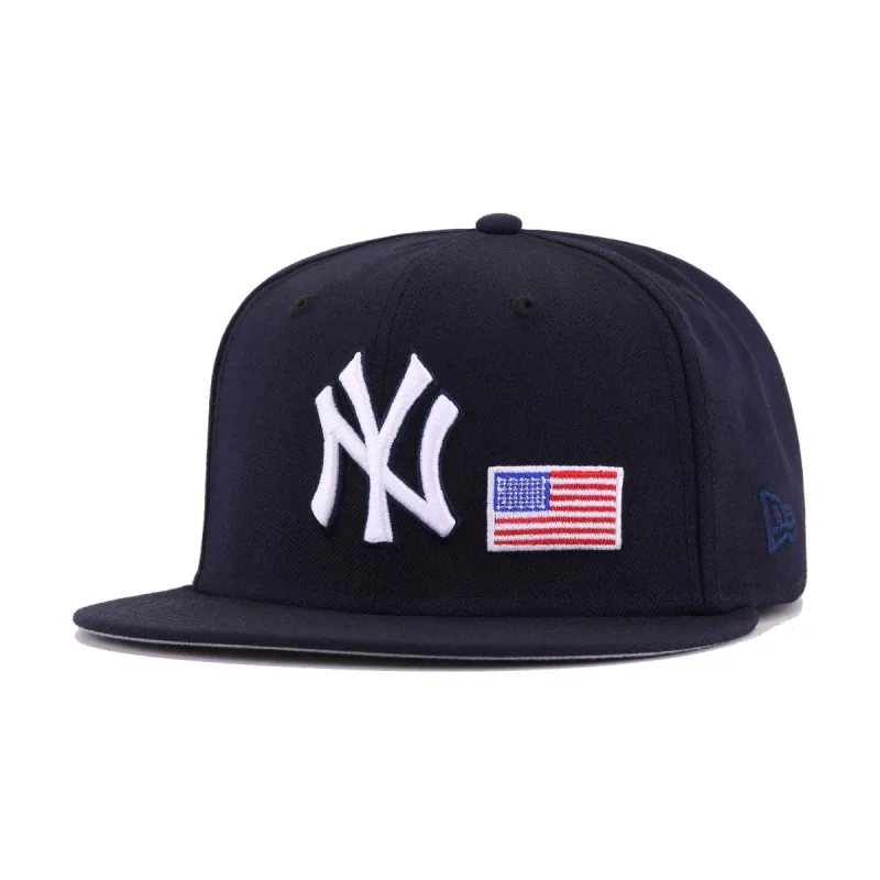 New Era New York Yankees fitted hat navy, red colorway - New Era Yankees Fitted Brings Clean Navy and Red Patriotic Vibes
