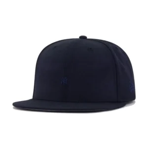 New Era New York Yankees fitted hat navy colorway - New Era Yankees Navy Super Micro Blank Fitted Drops at Hat Heaven