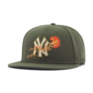 New Era New York Yankees fitted hat green, pink, orange, yellow, olive colorway - New Era’s Yankees CORDYCEPS Fitted Brings Vibrant Multi-Color Energy