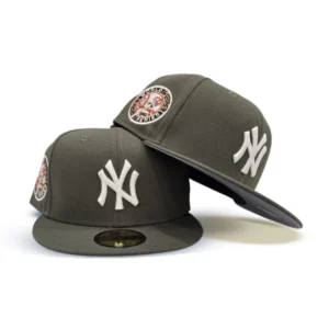 New Era New York Yankees fitted hat gray, green, olive colorway - 1949 World Series Fitted: New Era’s Olive Green Yankees Championship Tribute