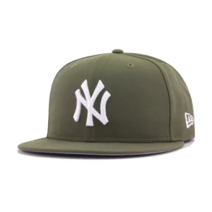New Era New York Yankees fitted hat green, olive colorway - Yankees Drop Fresh Olive Green Fitted for Spring