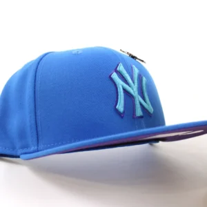 New Era New York Yankees fitted hat Blue Purple Under Brim colorway - Yankees OUTERSPACE Neptune Fitted Brings Cosmic Vibes to the Bronx