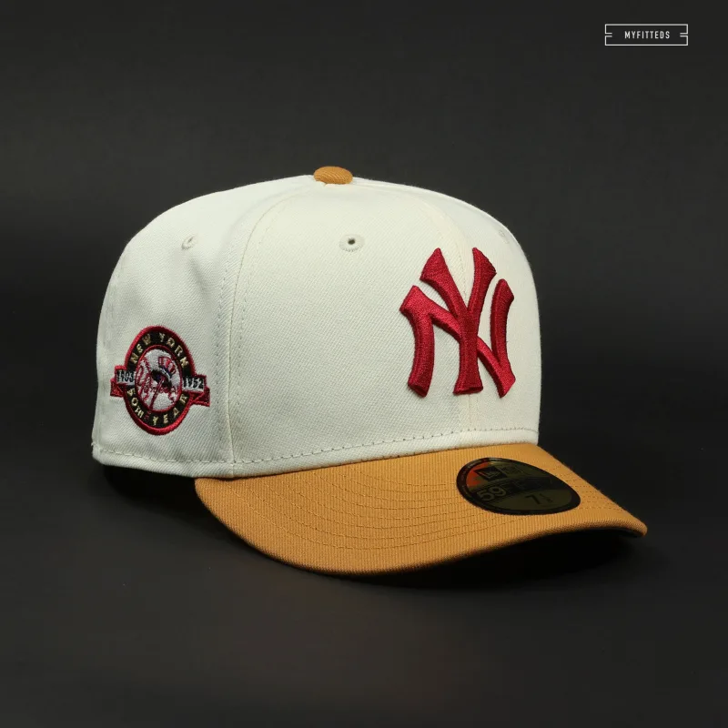 New Era New York Yankees fitted hat red colorway - Mars Yard Fitted: New Era’s Tom Sachs-Inspired Yankees 50th Anniversary Drop